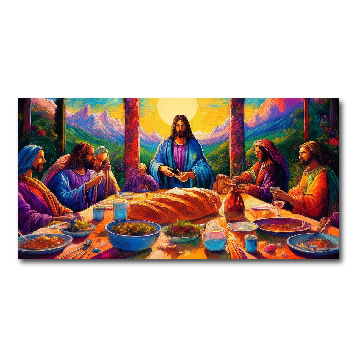 AUTO-MOCKUP WHITE | Last Supper | 1 Piece | Gallery Wrap Canvas | group=2x1