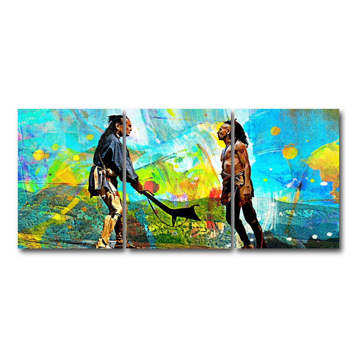 AUTO-MOCKUP WHITE | Last of the Mohicans Brushed | 3 Piece | Gallery Wrap Canvas | group=18x24