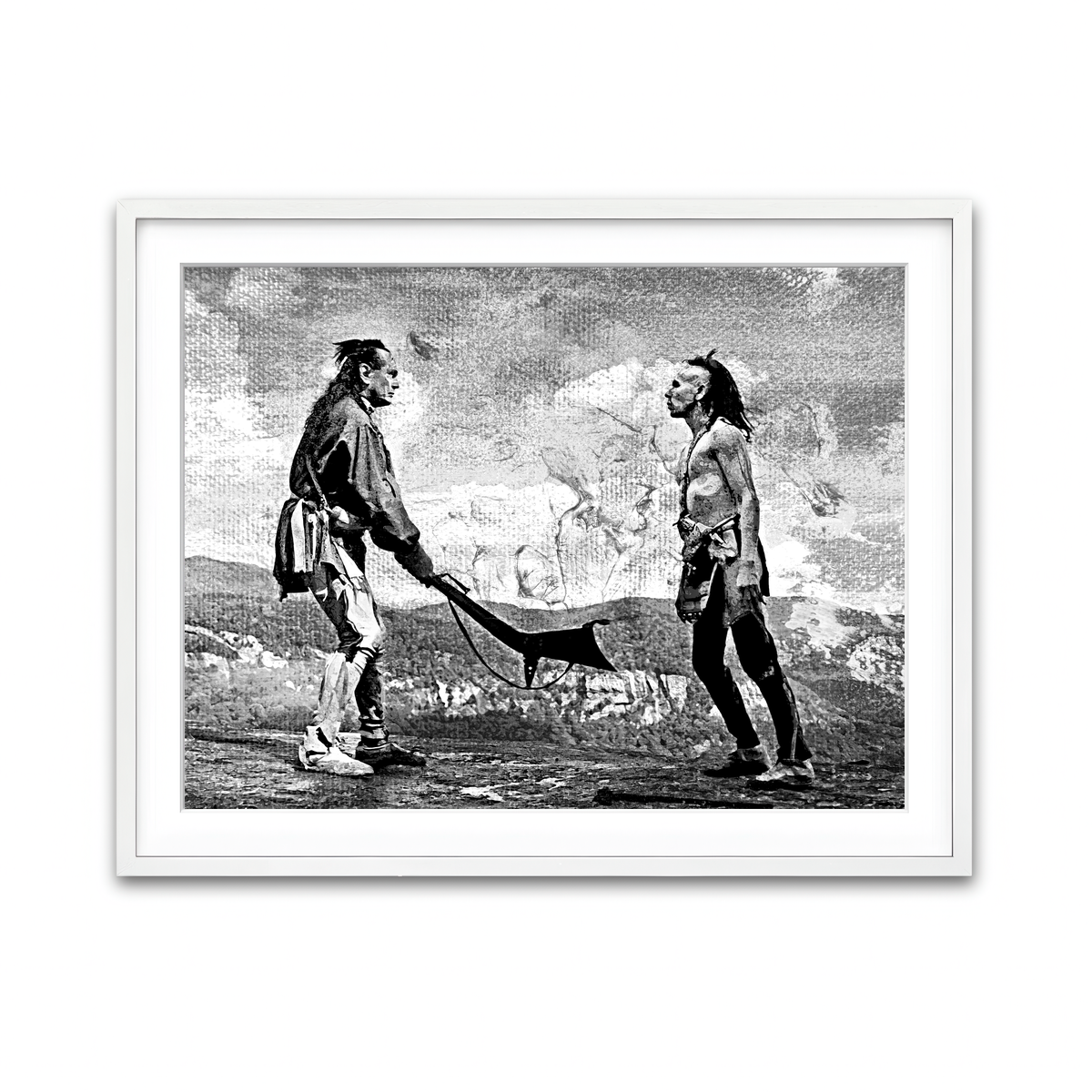 Framed Print 4x3 White