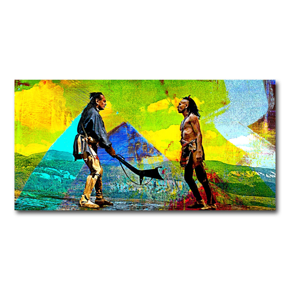 AUTO-MOCKUP WHITE | Last of the Mohicans Yellow Blend | 1 Piece | Gallery Wrap Canvas | group=2x1