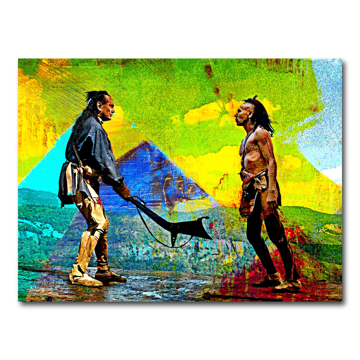 AUTO-MOCKUP WHITE | Last of the Mohicans Yellow Blend | 1 Piece | Gallery Wrap Canvas | group=4x3