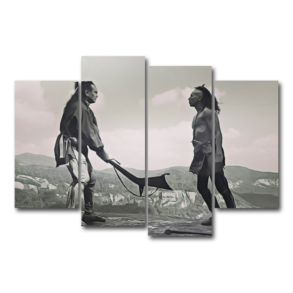 AUTO-MOCKUP WHITE | Last of the Mohicans | 4 Piece | Gallery Wrapped | group=4_short