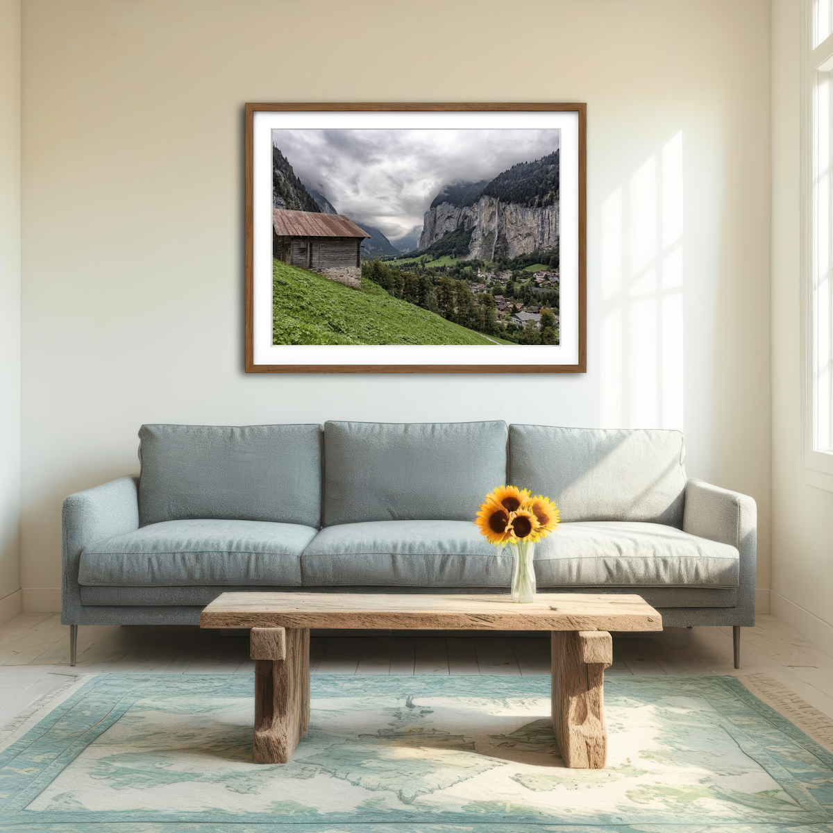 AUTO-MOCKUP ROOM | Lauterbrunnen Wall Art