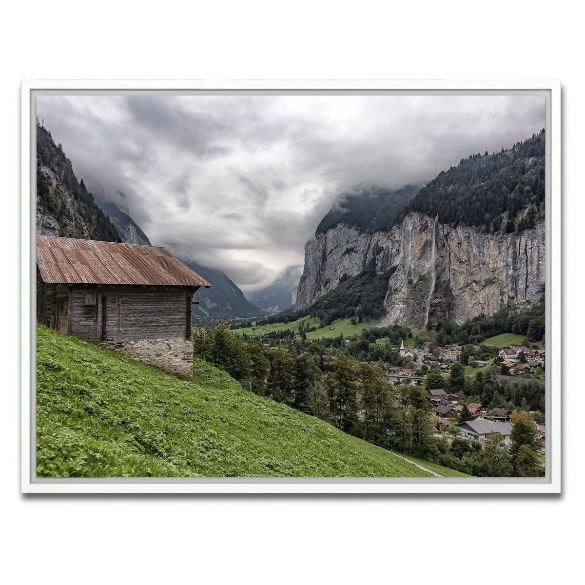 AUTO-MOCKUP WHITE | Lauterbrunnen | 1 Piece | White Framed Canvas | group=4x3