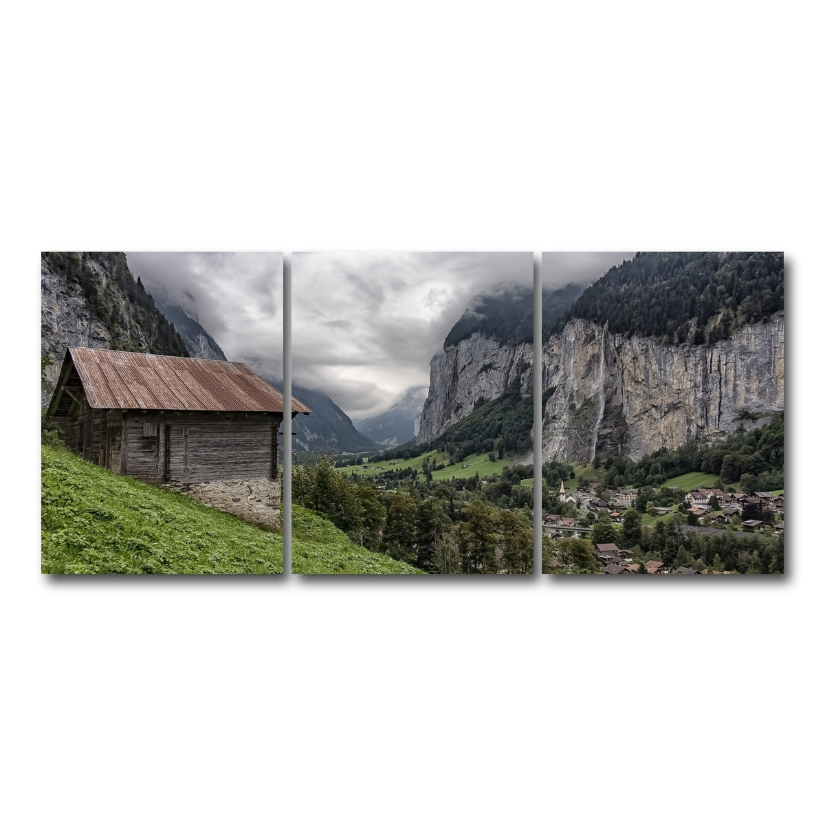 AUTO-MOCKUP WHITE | Lauterbrunnen | 3 Piece | Gallery Wrap Canvas | group=18x24