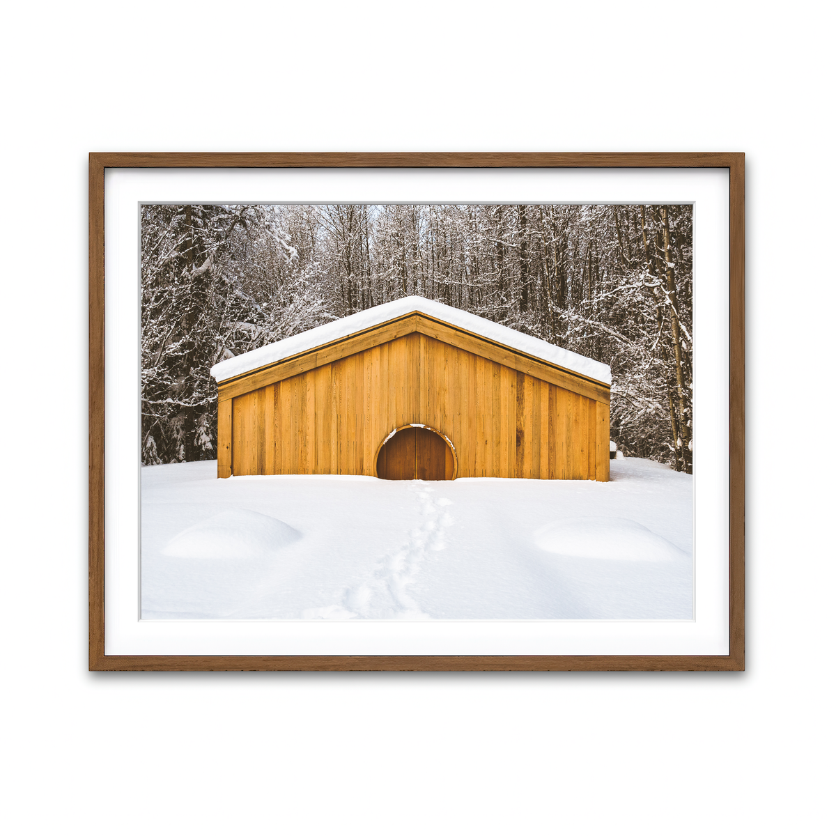 Framed Print 4x3 Walnut