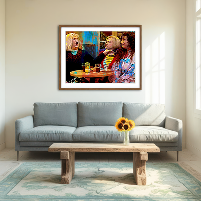 AUTO-MOCKUP ROOM | Lay Off Me I'm Starving Wall Art