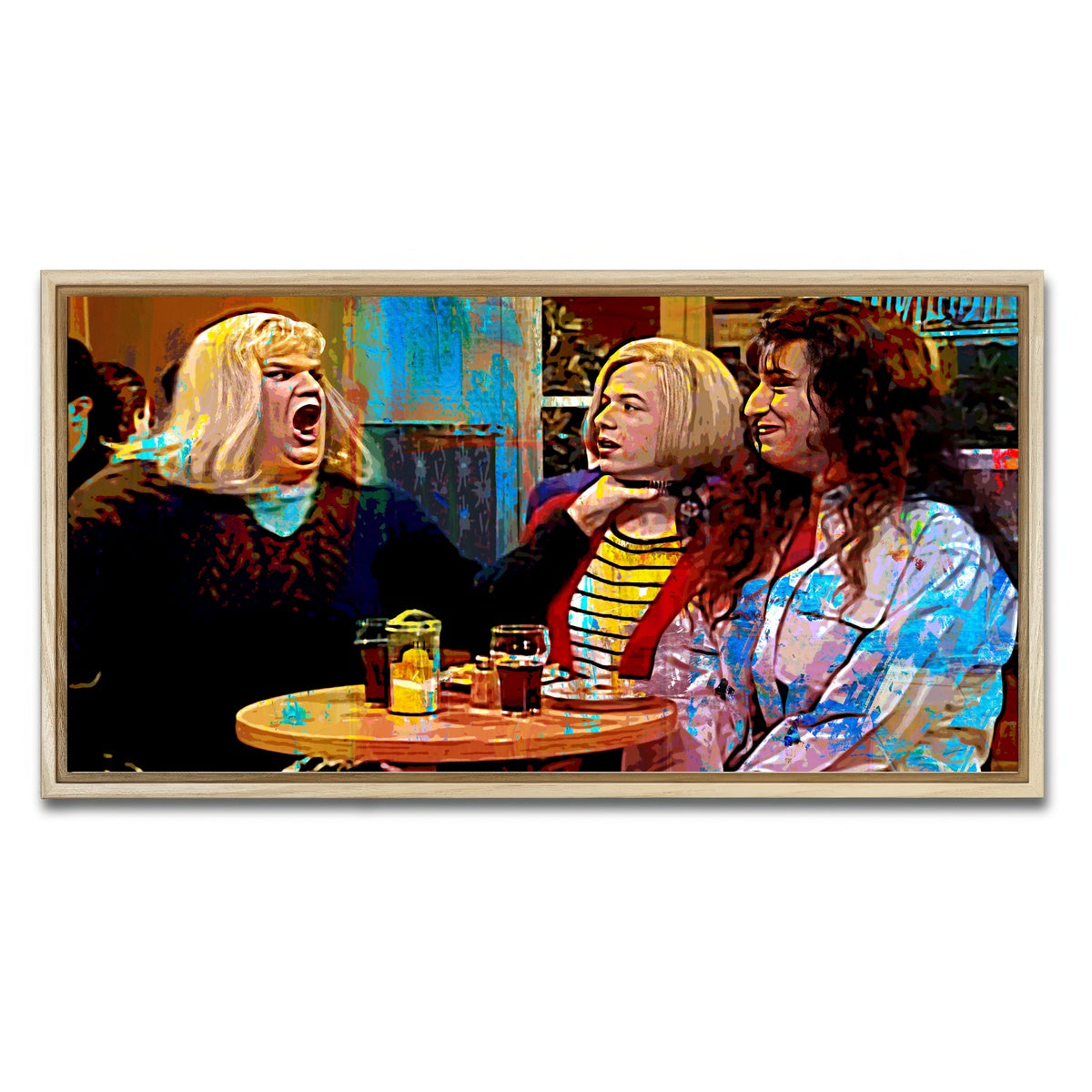 AUTO-MOCKUP WHITE | Lay off me I'm Starving | 1 Piece | Natural Framed Canvas | group=2x1