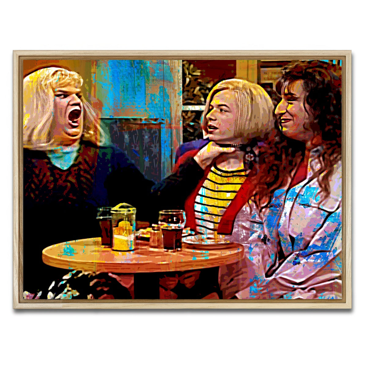 AUTO-MOCKUP WHITE | Lay off me I'm Starving | 1 Piece | Natural Framed Canvas | group=4x3