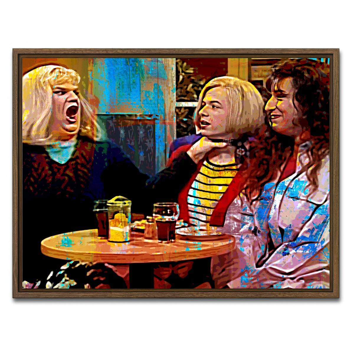 AUTO-MOCKUP WHITE | Lay off me I'm Starving | 1 Piece | Walnut Framed Canvas | group=4x3