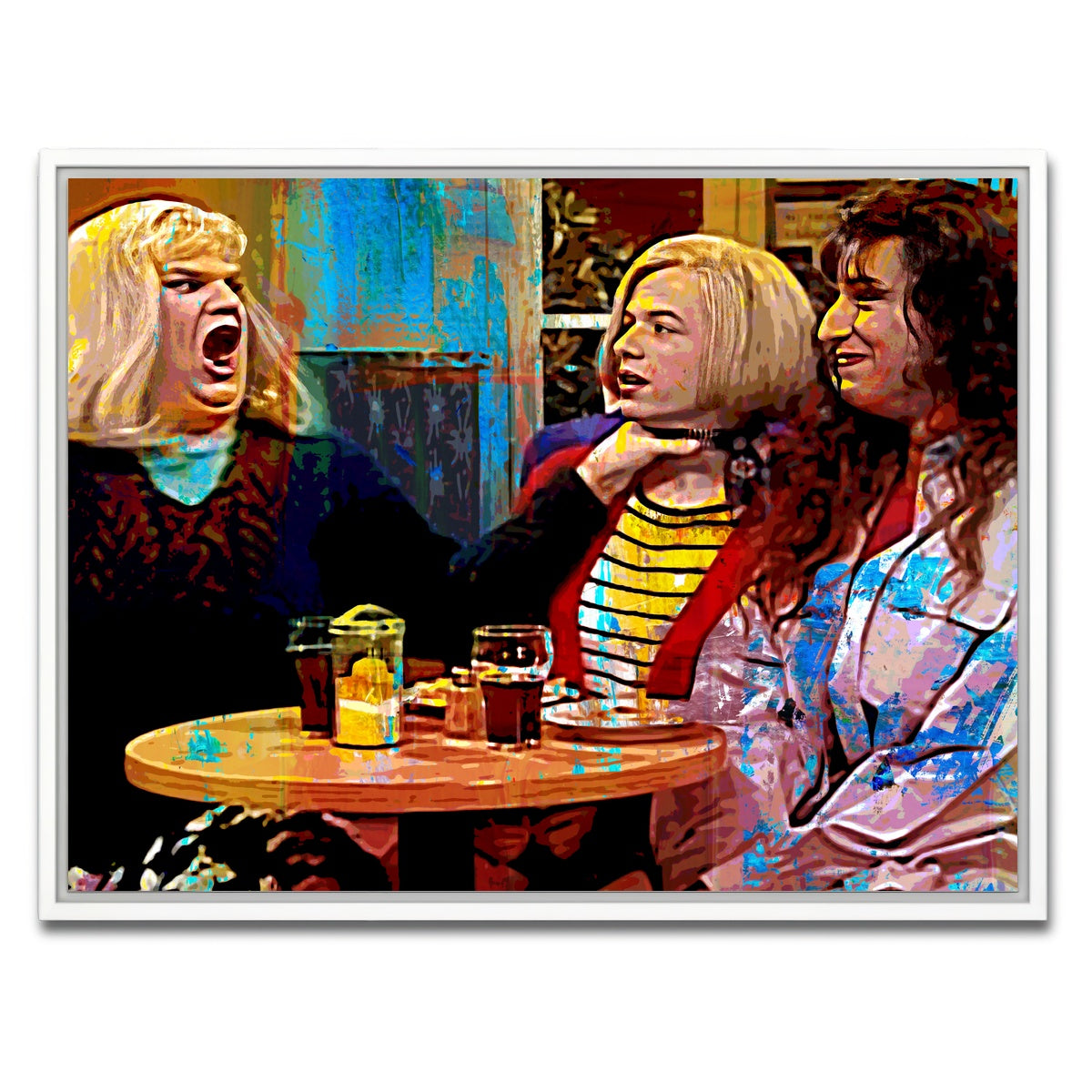 AUTO-MOCKUP WHITE | Lay off me I'm Starving | 1 Piece | White Framed Canvas | group=4x3