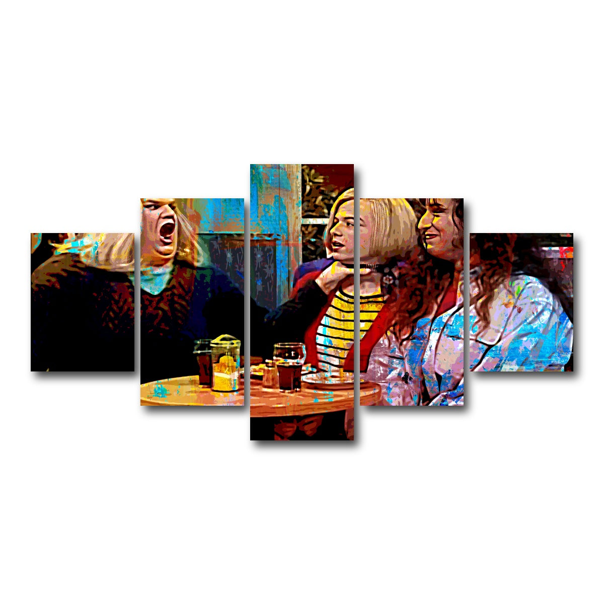 AUTO-MOCKUP WHITE | Lay off me I'm Starving | 5 Piece | Gallery Wrap Canvas | group=5_short