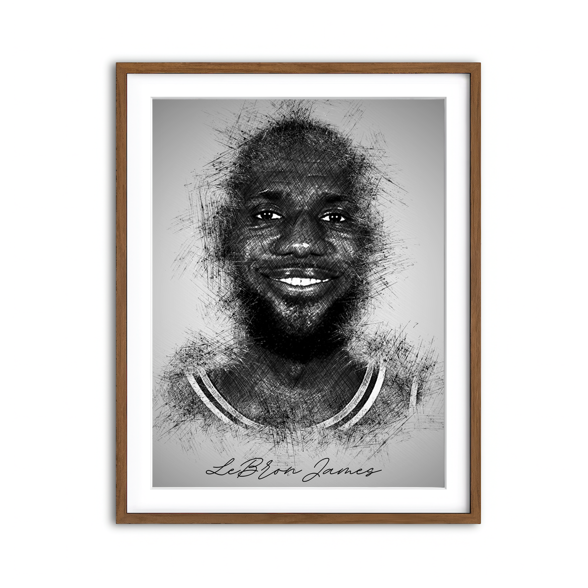 Framed Print 3x4 Walnut