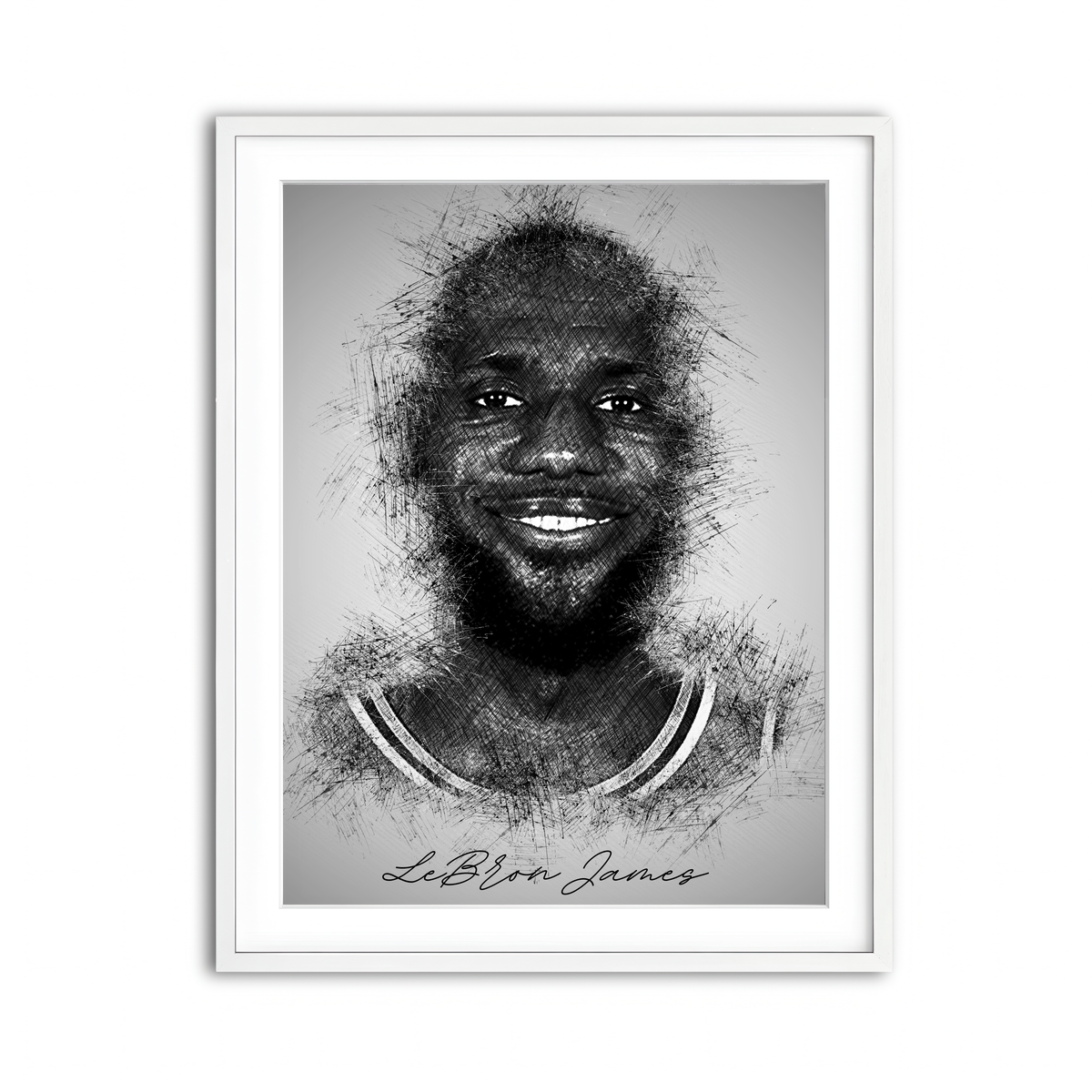 Framed Print 3x4 White