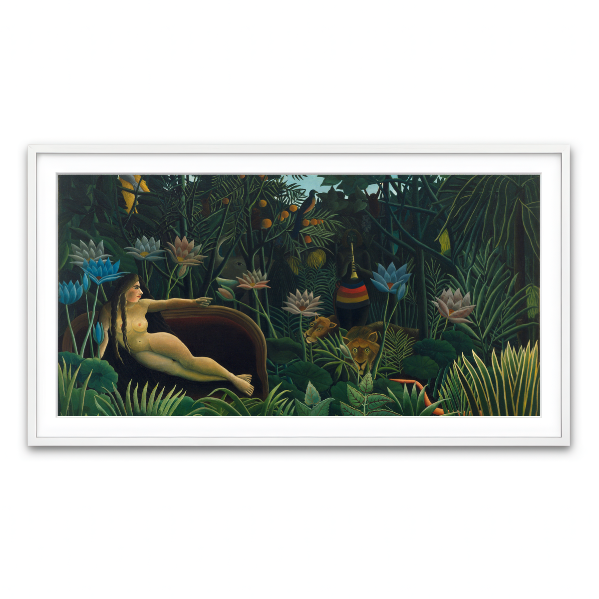 Framed Print 2x1 White