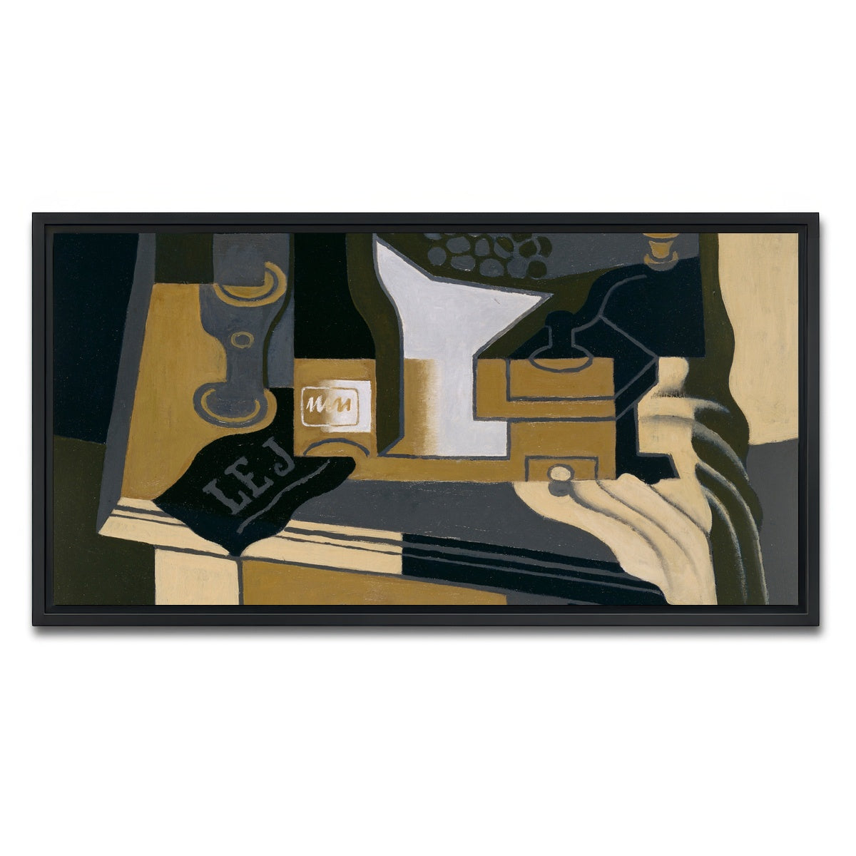 AUTO-MOCKUP WHITE | Le moulin a cafe | 1 Piece | Black Framed Canvas | group=2x1