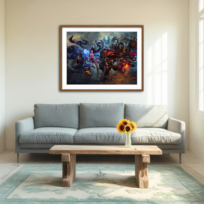 AUTO-MOCKUP ROOM | League of Legends Wall Art