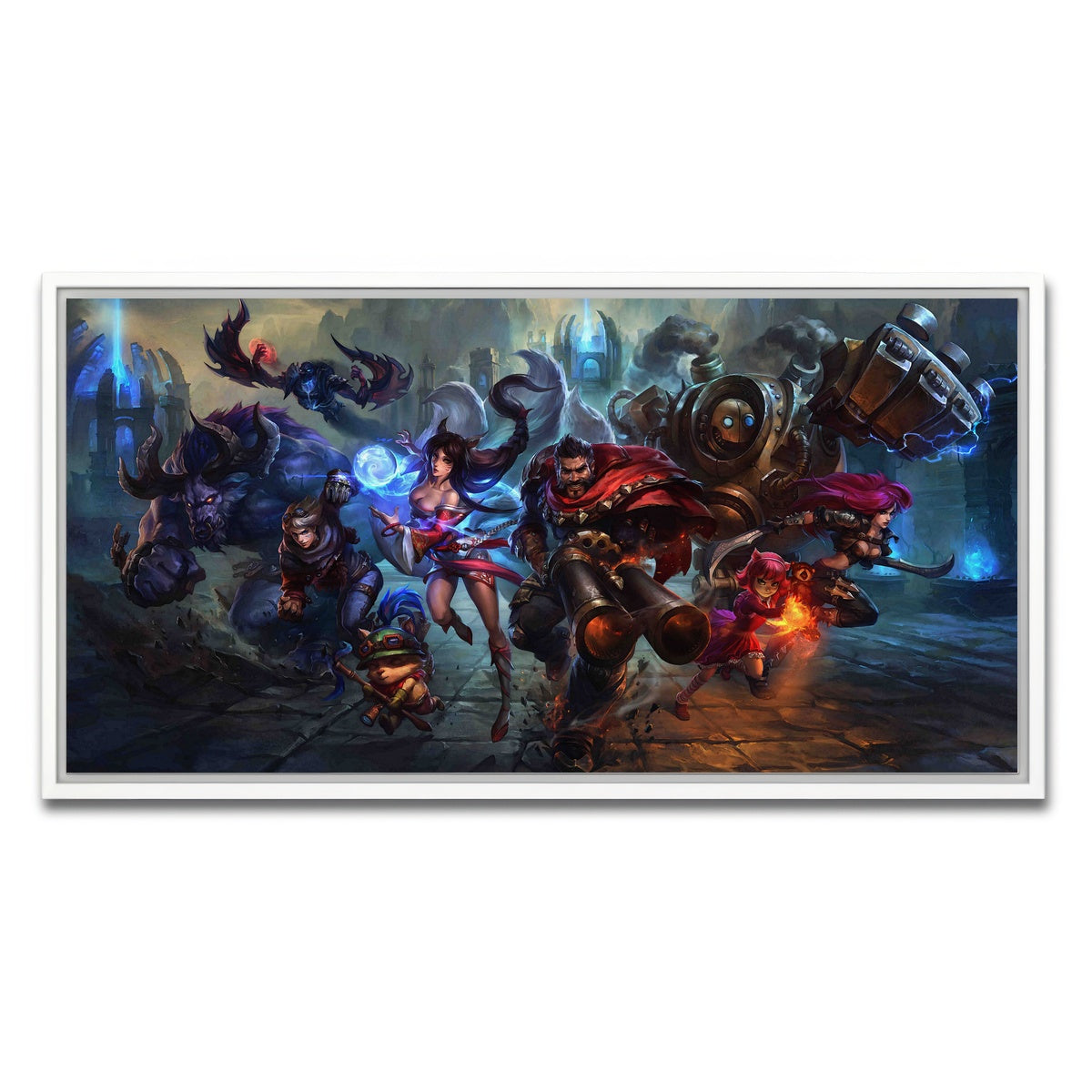 AUTO-MOCKUP WHITE | League of Legends | 1 Piece | White Framed Canvas | group=2x1