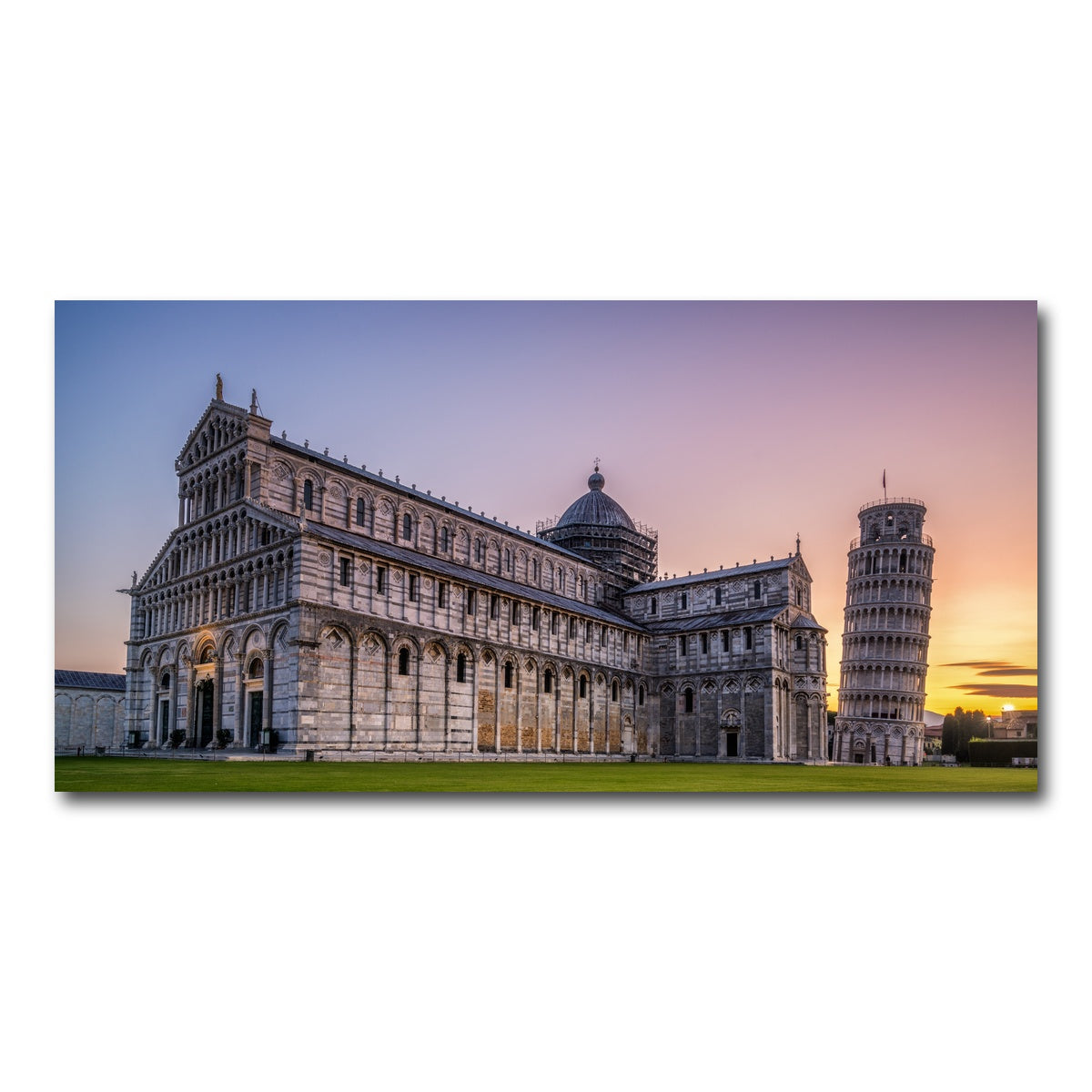 AUTO-MOCKUP WHITE | Leaning Tower of Pisa | 1 Piece | Gallery Wrap Canvas | group=2x1