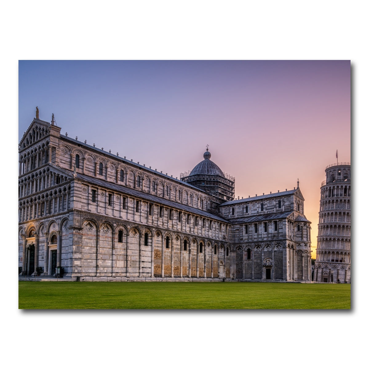 AUTO-MOCKUP WHITE | Leaning Tower of Pisa | 1 Piece | Gallery Wrap Canvas | group=4x3