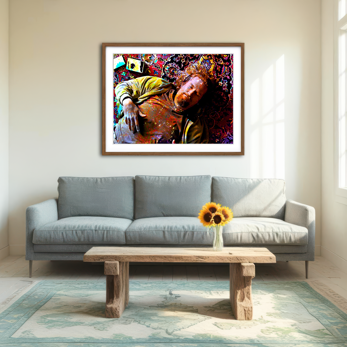 AUTO-MOCKUP ROOM | Lebowski Rug Wall Art