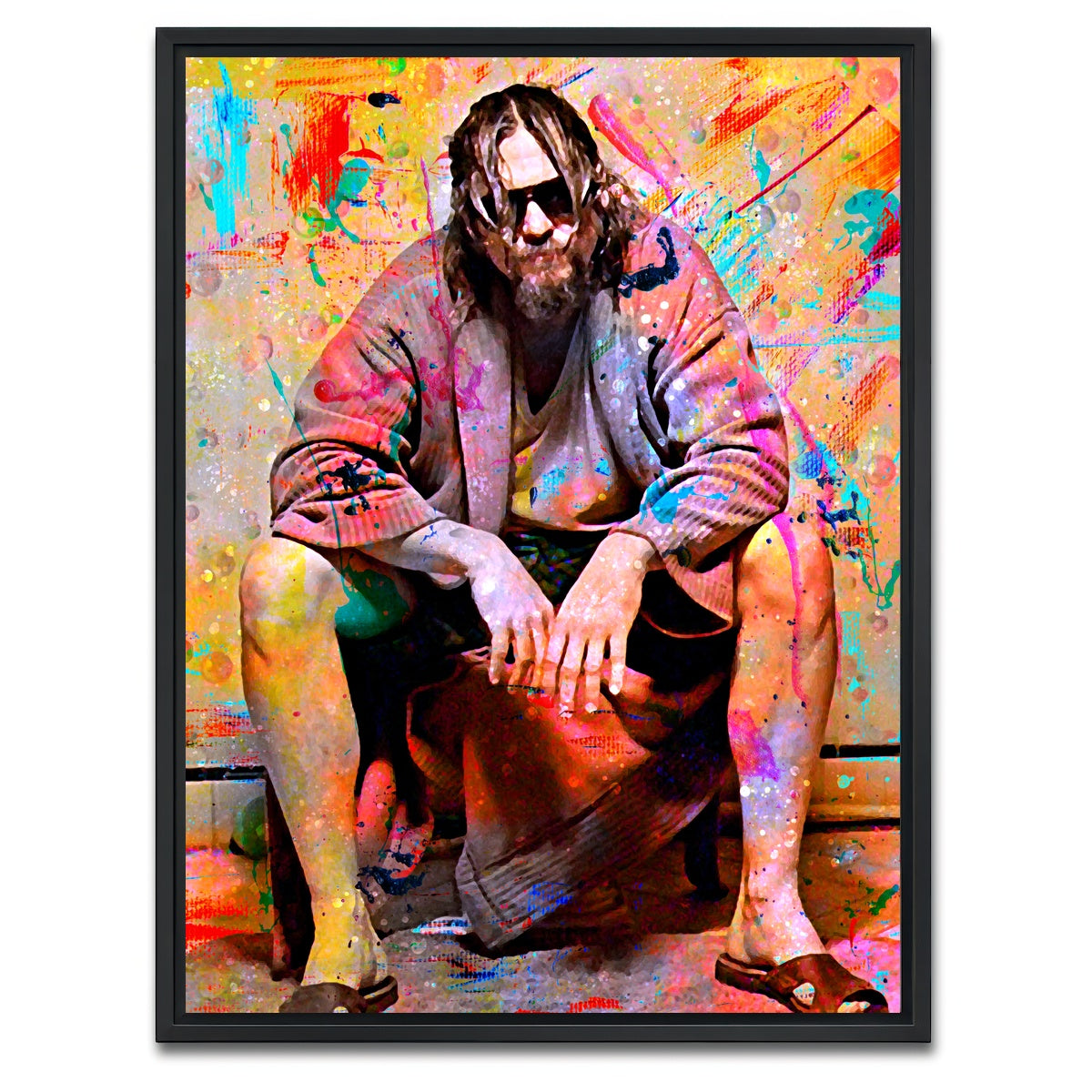 AUTO-MOCKUP WHITE | Lebowski Toilet Colors | 1 Piece | Black Framed Canvas | group=3x4