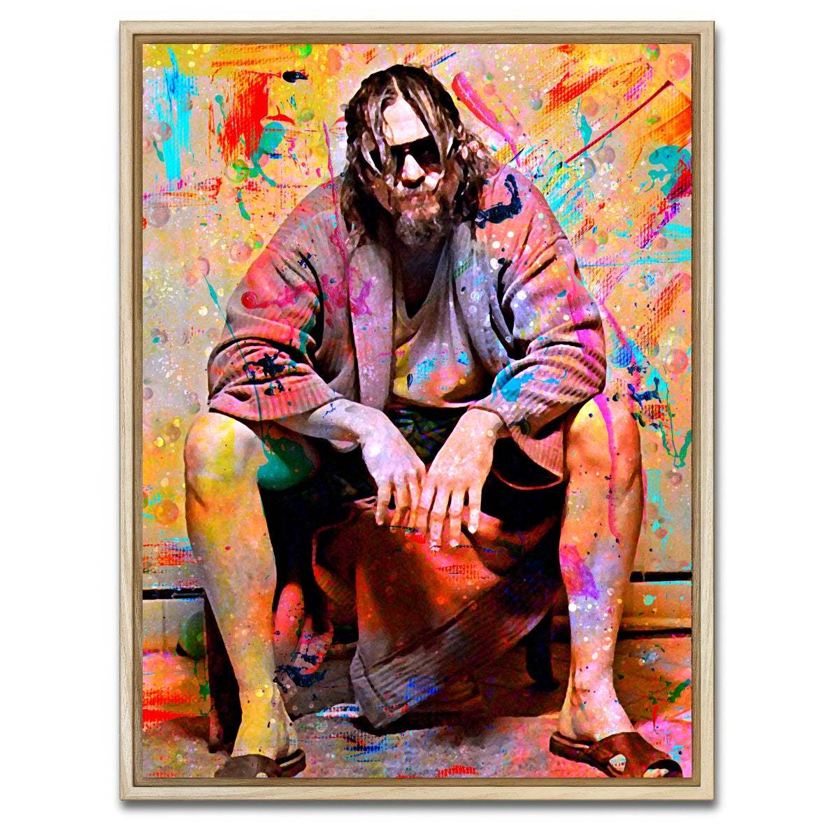 AUTO-MOCKUP WHITE | Lebowski Toilet Colors | 1 Piece | Natural Framed Canvas | group=3x4