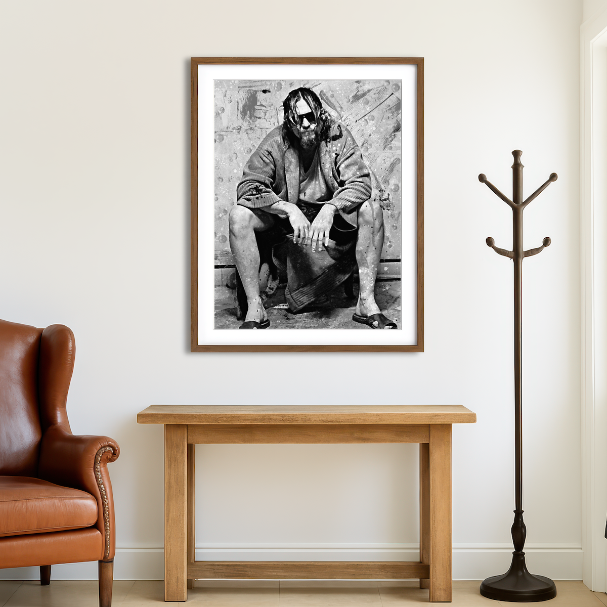 AUTO-MOCKUP ROOM | Lebowski Toilet Wall Art