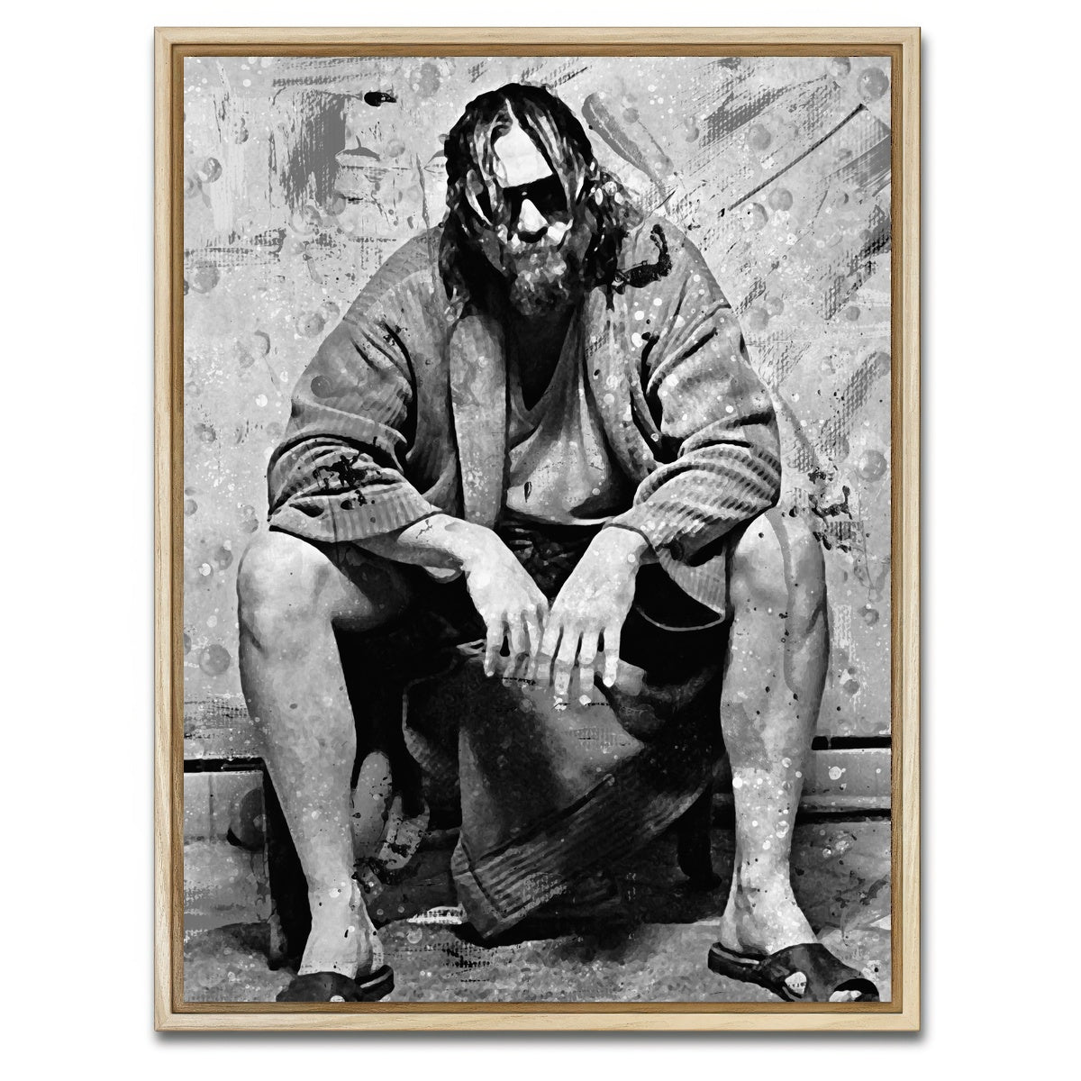 AUTO-MOCKUP WHITE | Lebowski Toilet | 1 Piece | Natural Framed Canvas | group=3x4