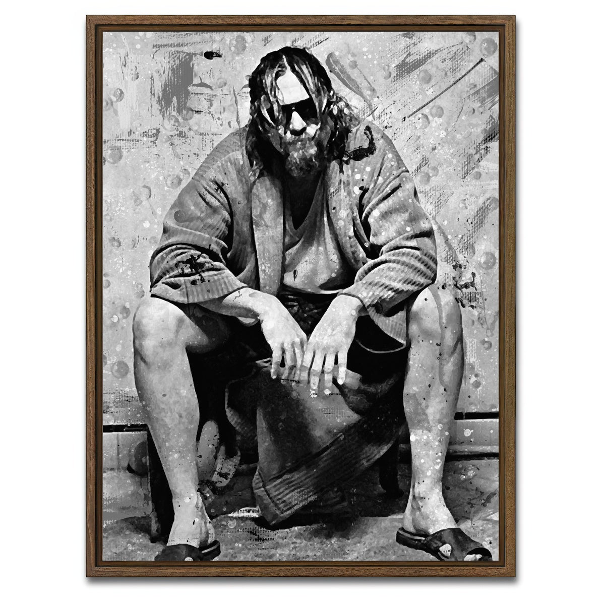 AUTO-MOCKUP WHITE | Lebowski Toilet | 1 Piece | Walnut Framed Canvas | group=3x4
