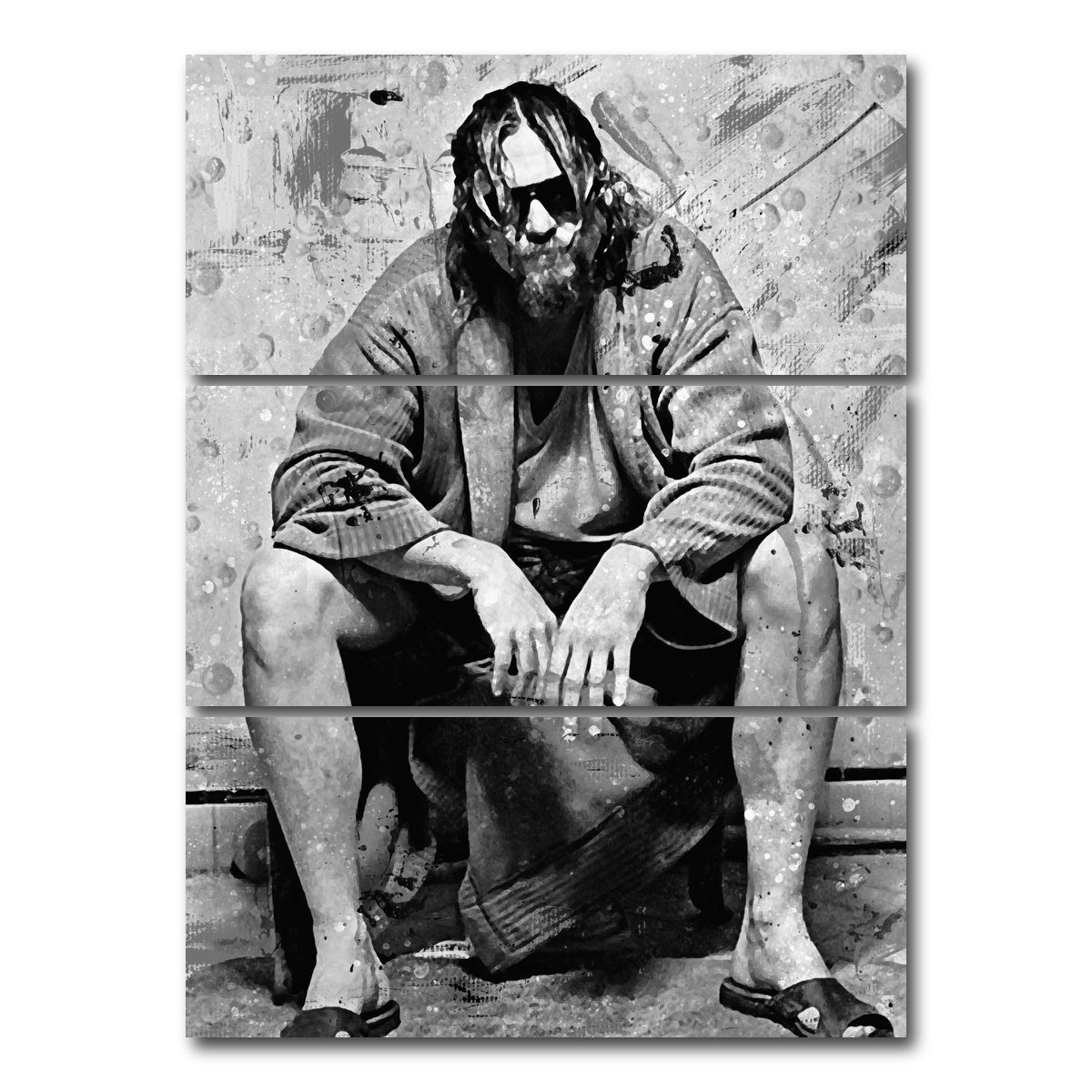 AUTO-MOCKUP WHITE | Lebowski Toilet | 3 Piece | Gallery Wrap Canvas | group=8x18_stacked