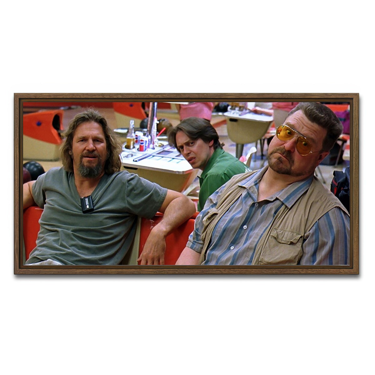 AUTO-MOCKUP WHITE | Lebowski | 1 Piece | Walnut Framed Canvas | group=2x1