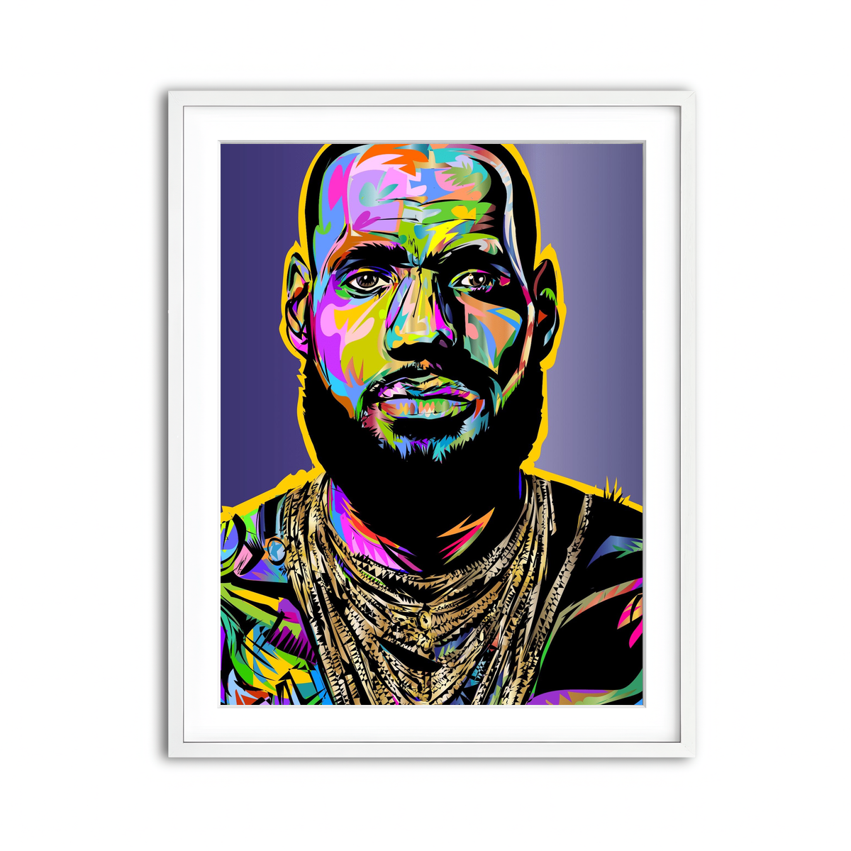 Framed Print 3x4 White