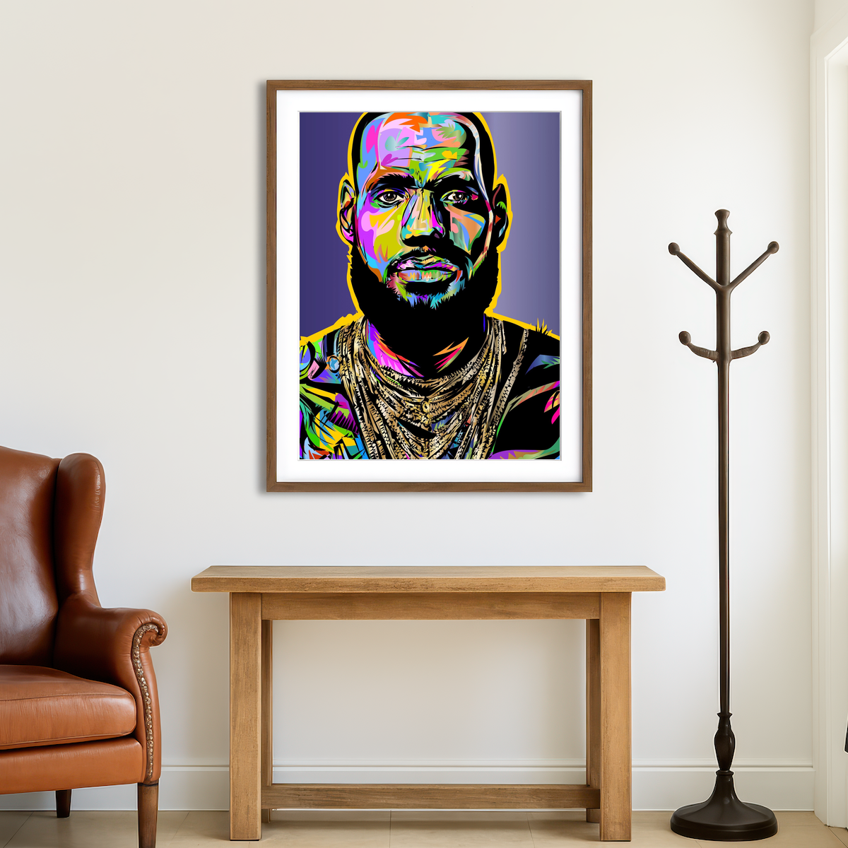 AUTO-MOCKUP ROOM | Lebron Color Wall Art