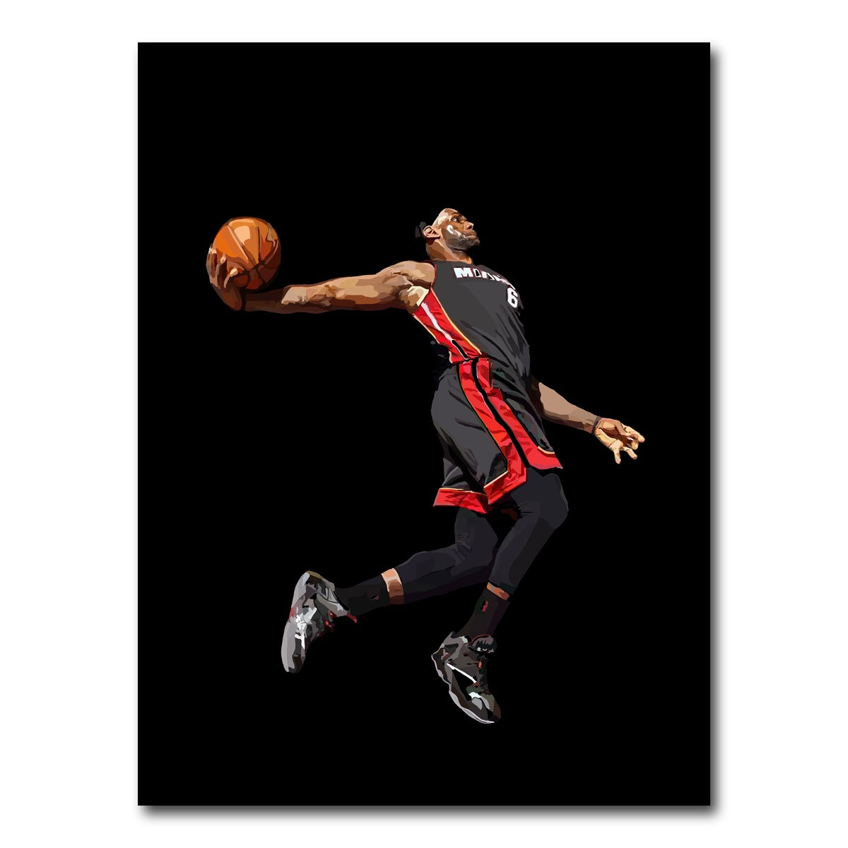 AUTO-MOCKUP WHITE | Lebron Dunk | 1 Piece | Gallery Wrap Canvas | group=3x4