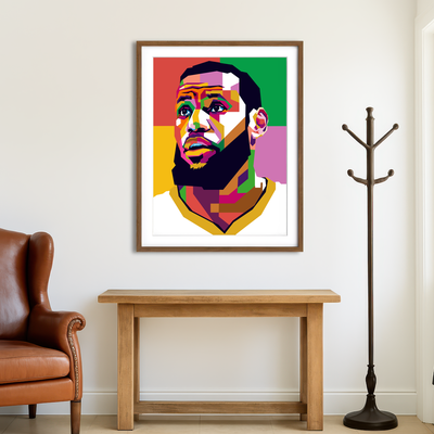 AUTO-MOCKUP ROOM | Lebron Wall Art