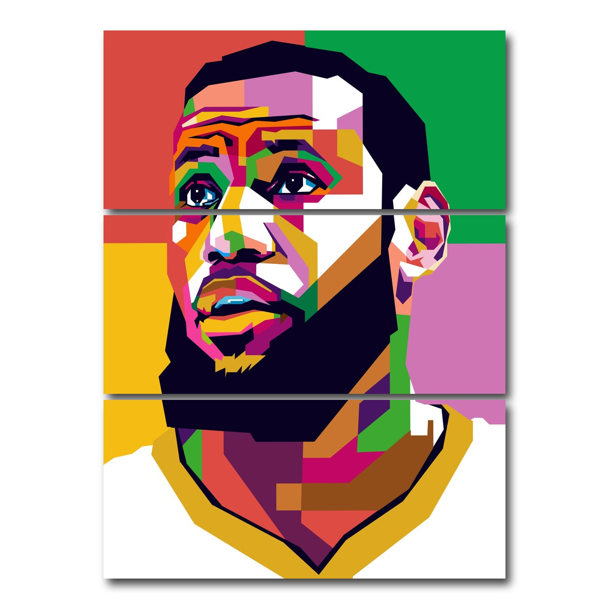 AUTO-MOCKUP WHITE | Lebron | 3 Piece | Gallery Wrap Canvas | group=8x18_stacked