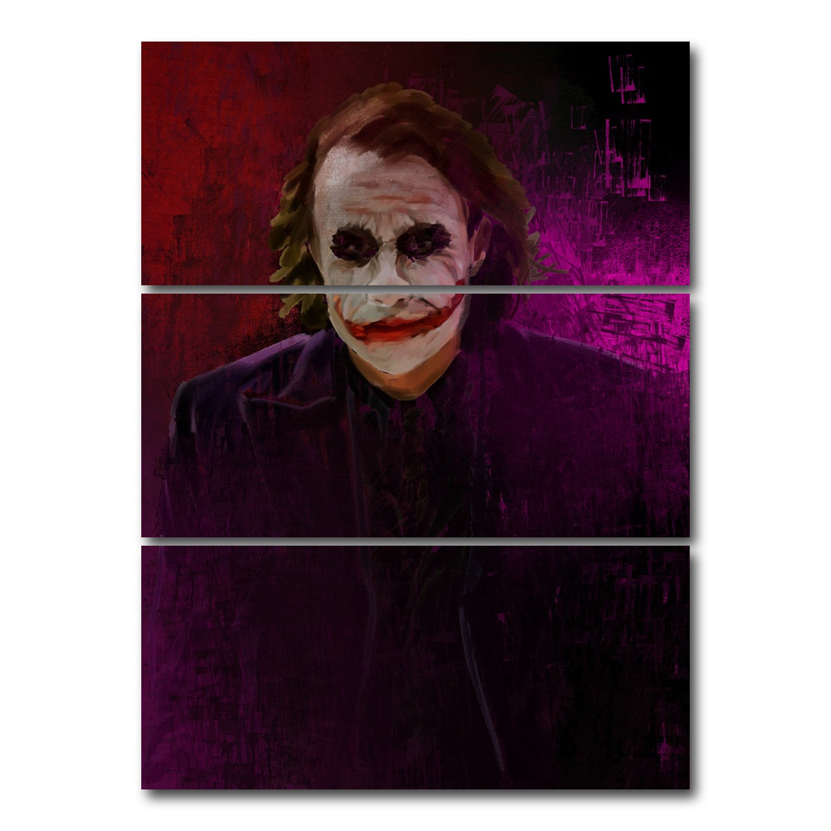 AUTO-MOCKUP WHITE | Ledger Joker | 3 Piece | Gallery Wrap Canvas | group=8x18_stacked