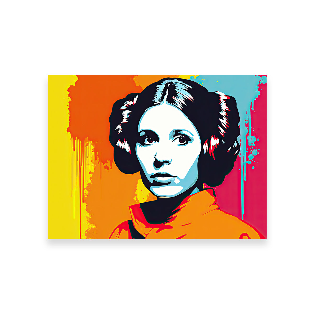 Leia Warhol Style Wall Art