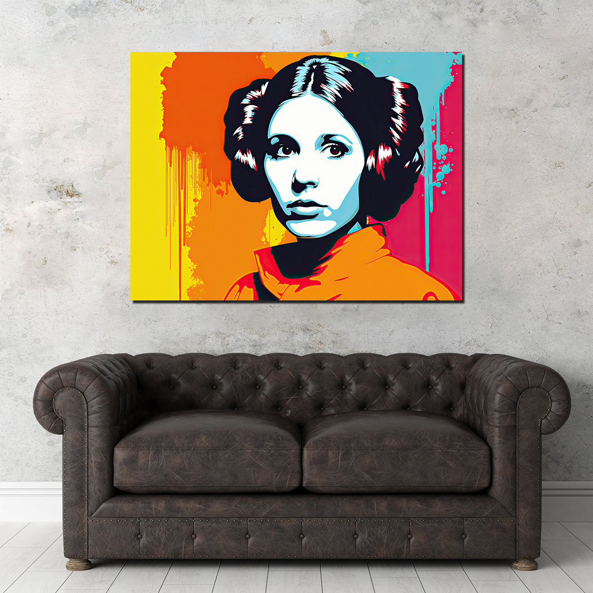 Leia Warhol Style Wall Art