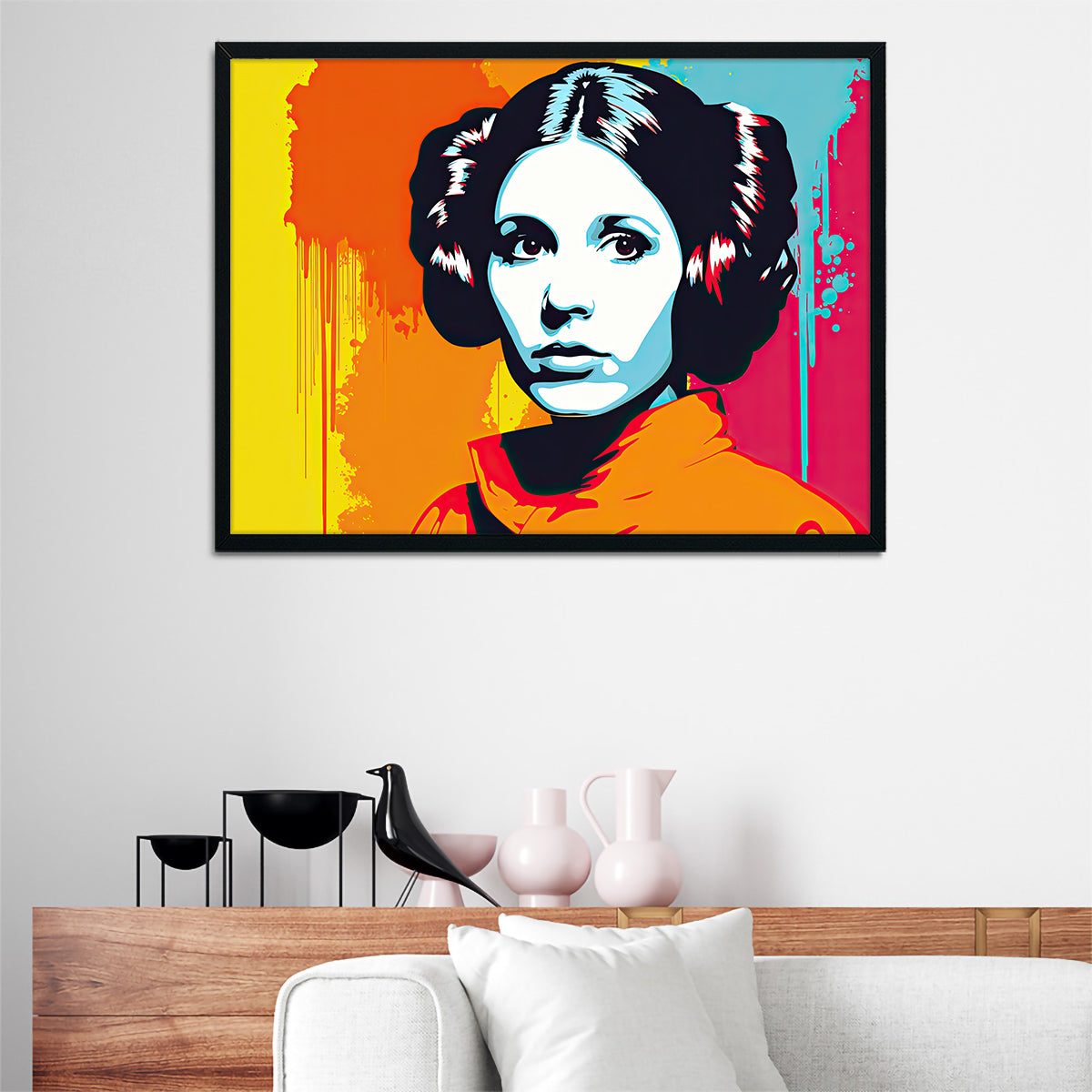 Leia Warhol Style Wall Art