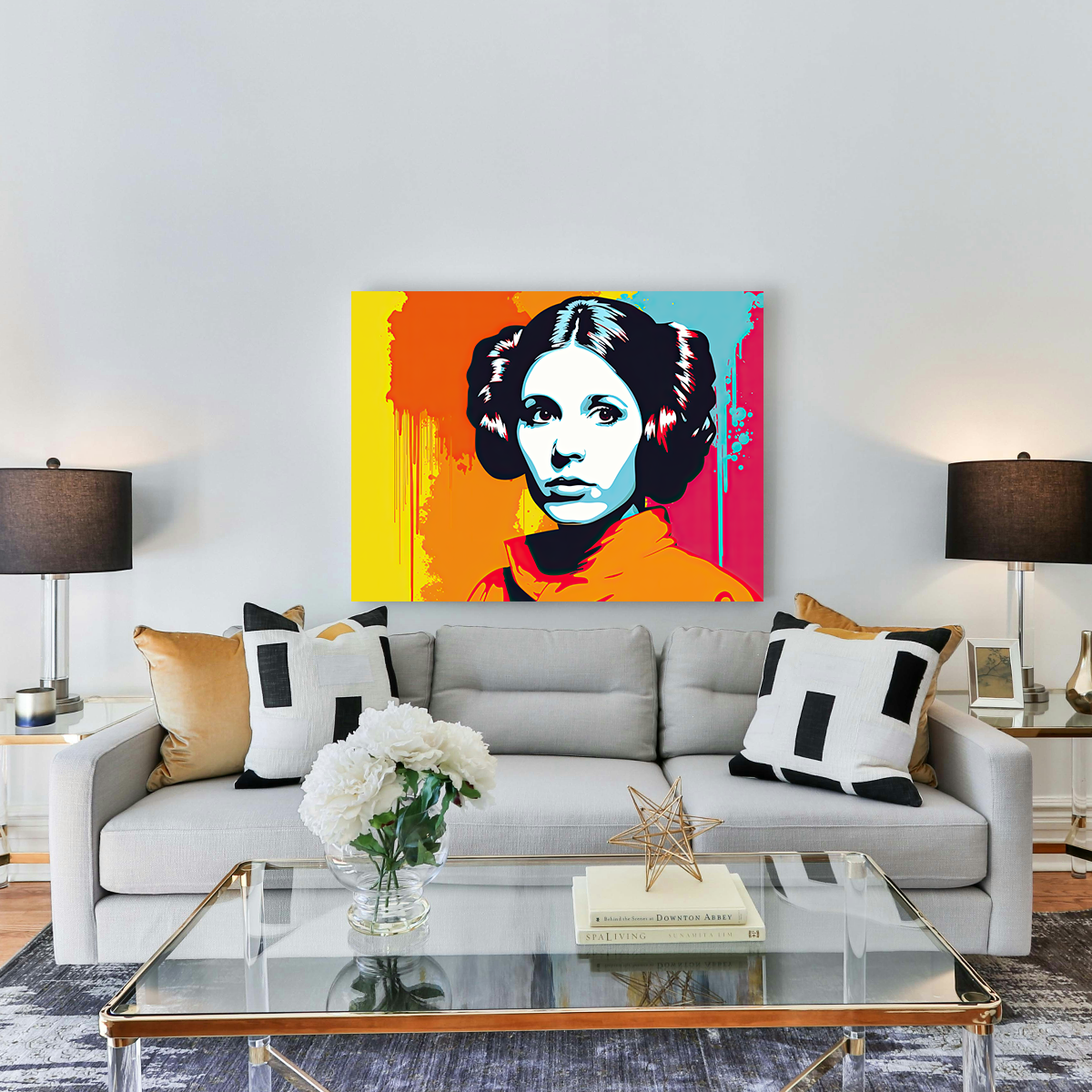 Leia Warhol Style Wall Art