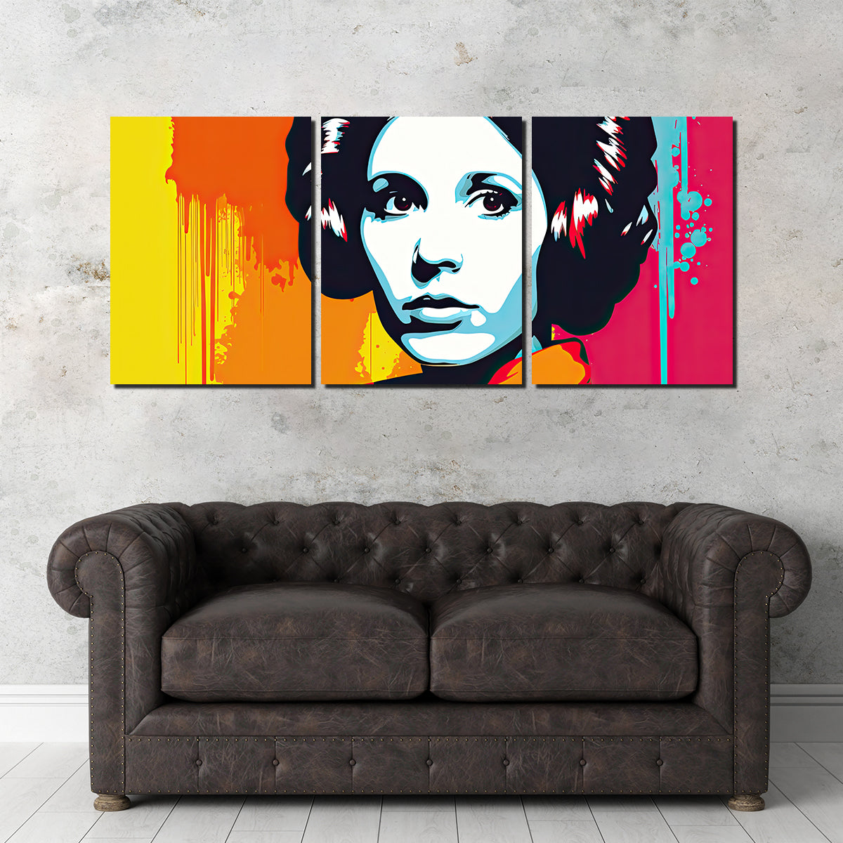 Leia Warhol Style Wall Art