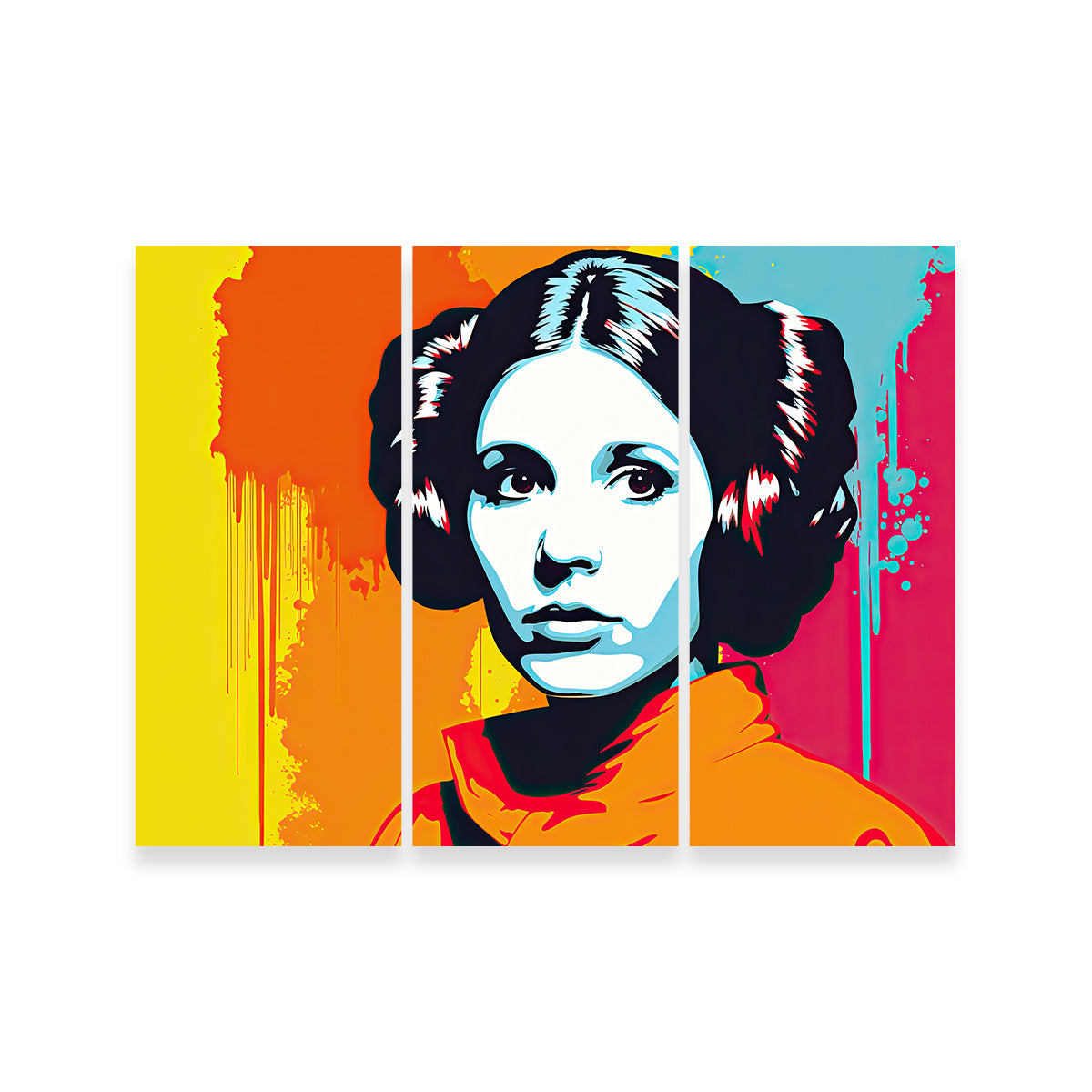 Leia Warhol Style Wall Art