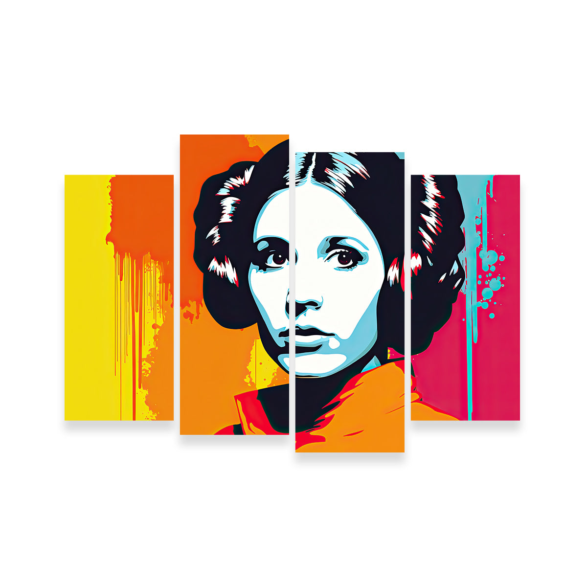 Leia Warhol Style Wall Art