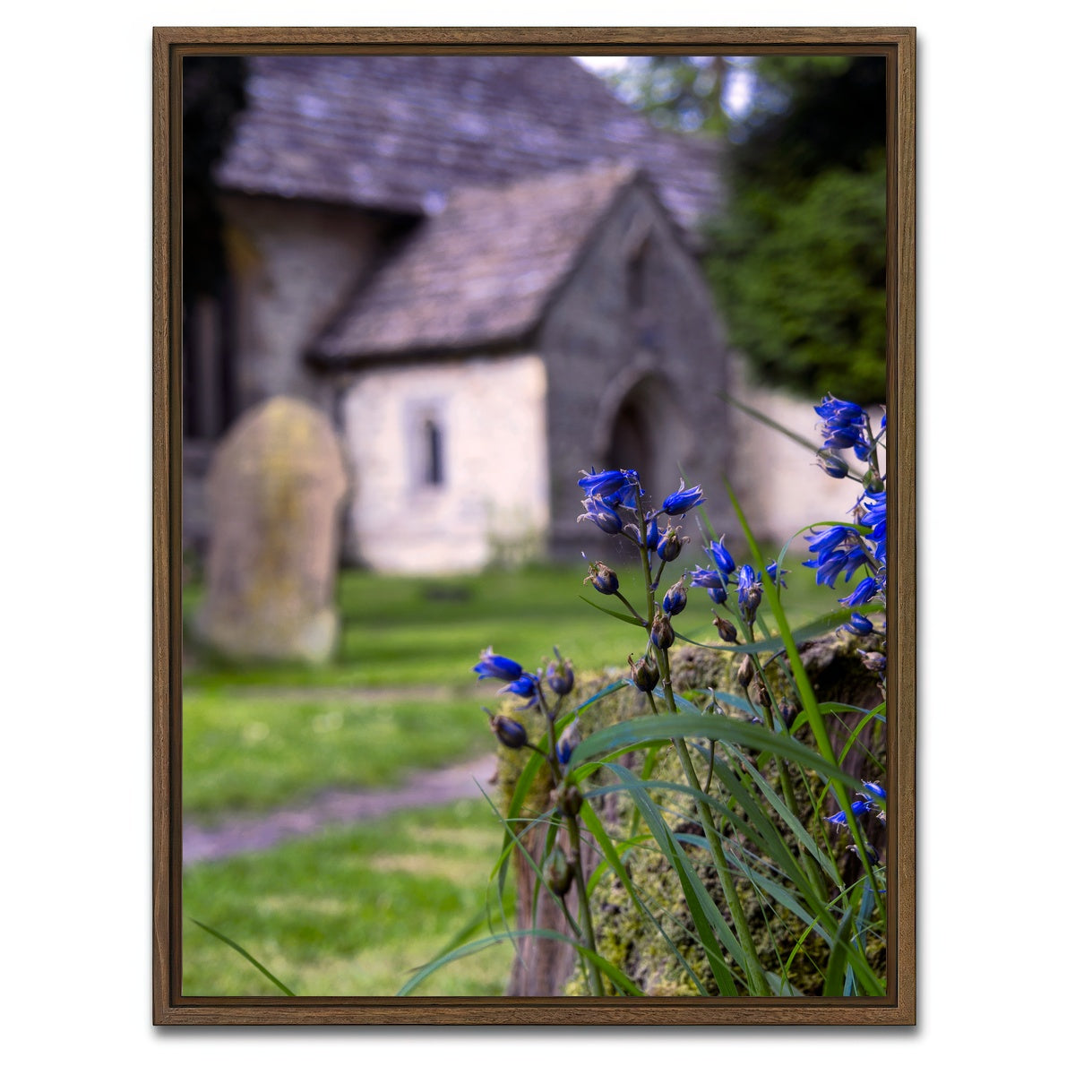 AUTO-MOCKUP WHITE | Leigh Church | 1 Piece | Walnut Framed Canvas | group=3x4