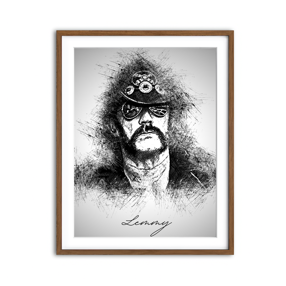 Framed Print 3x4 Walnut