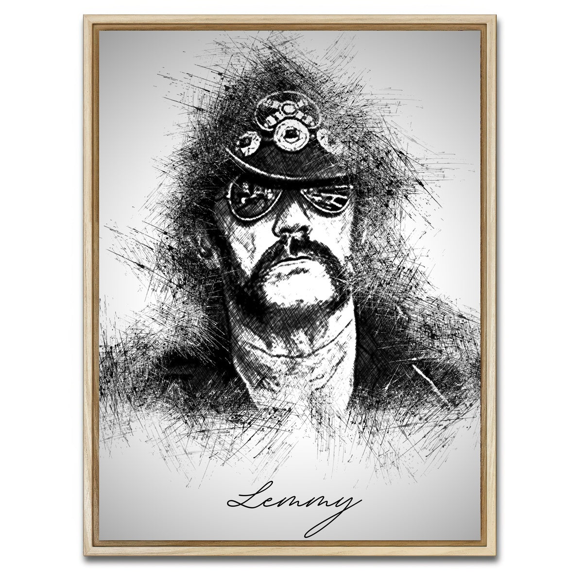 AUTO-MOCKUP WHITE | Lemmy | 1 Piece | Natural Framed Canvas | group=3x4