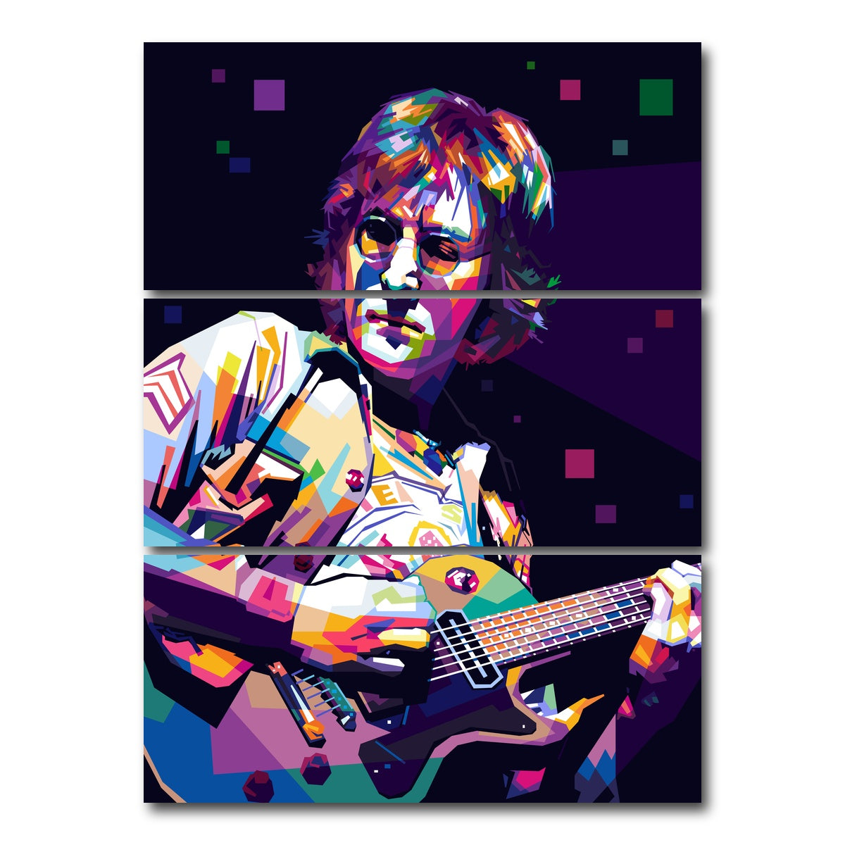 AUTO-MOCKUP WHITE | Lennon | 3 Piece | Gallery Wrap Canvas | group=8x18_stacked