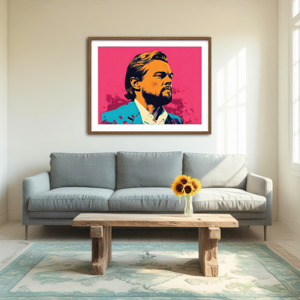 AUTO-MOCKUP ROOM | Leo In The Wolf Skin Wall Art